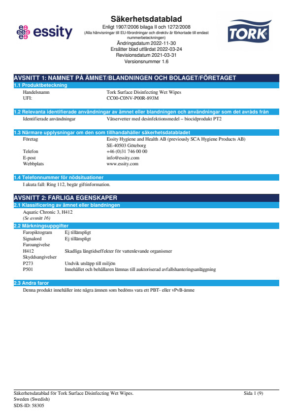 Safety Data Sheet