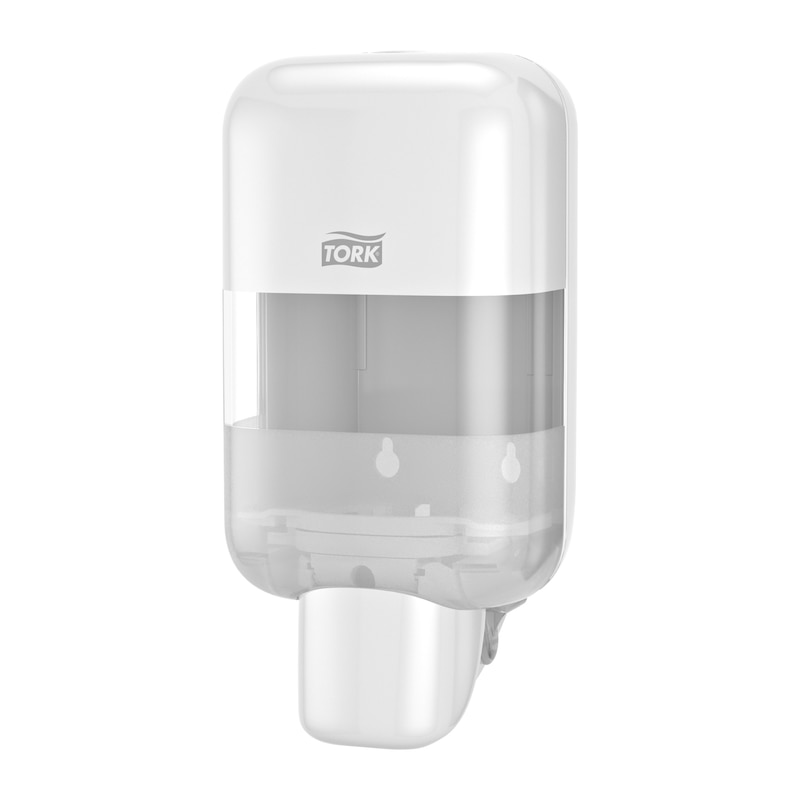 Distributeur de savon et désinfectant Tork Mini, Blanc