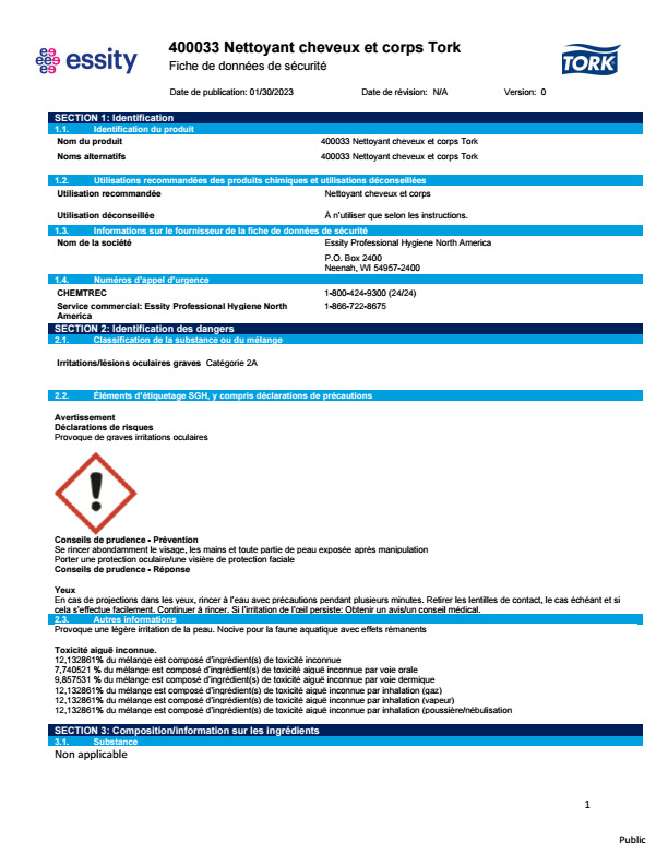 Safety Data Sheet
