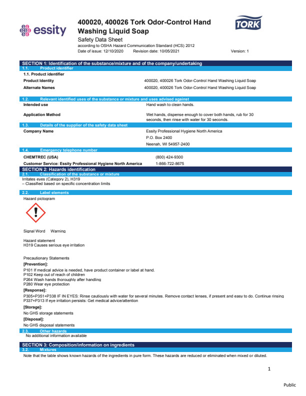Safety Data Sheet