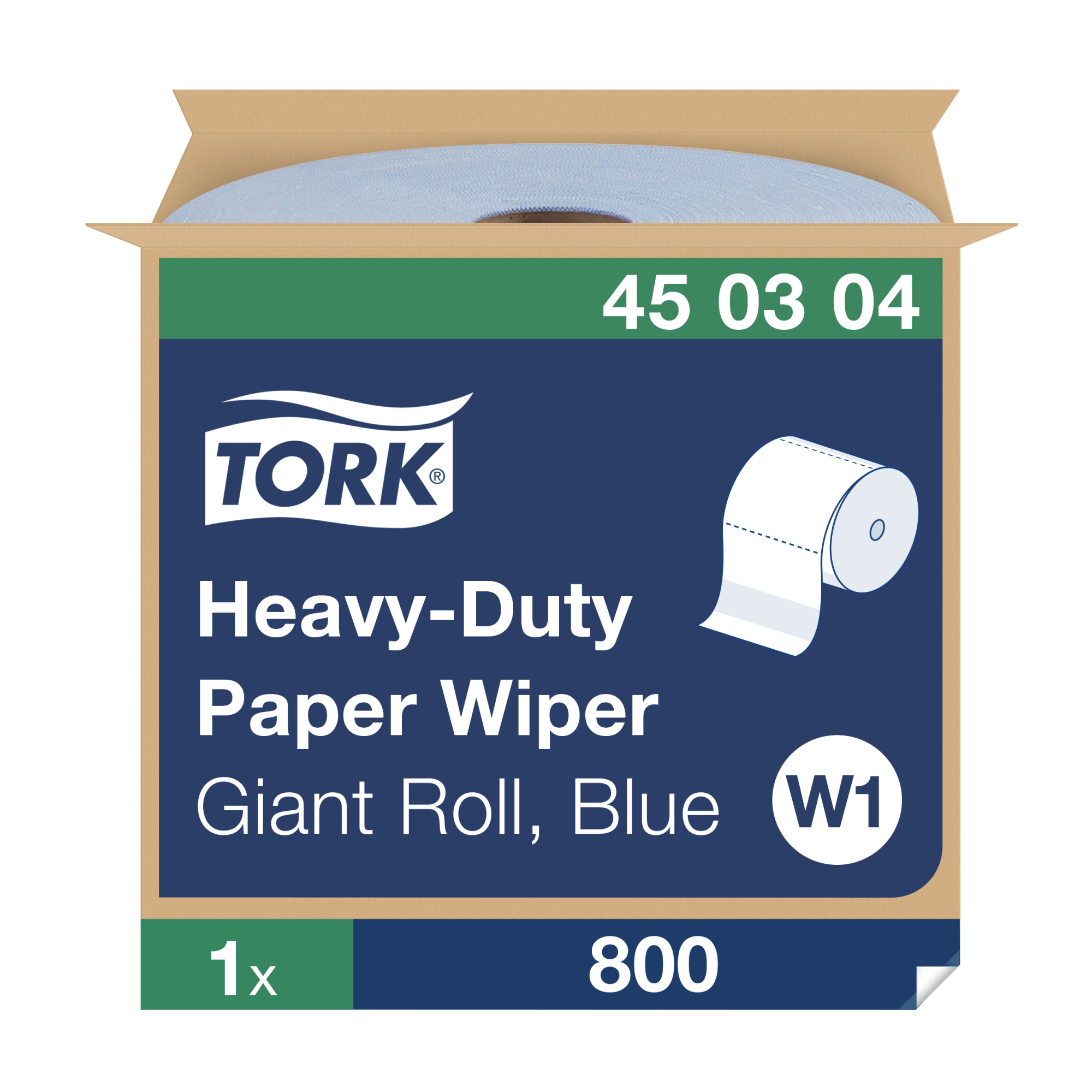 Tork Heavy-Duty Industrial Paper Wiper Blue W1