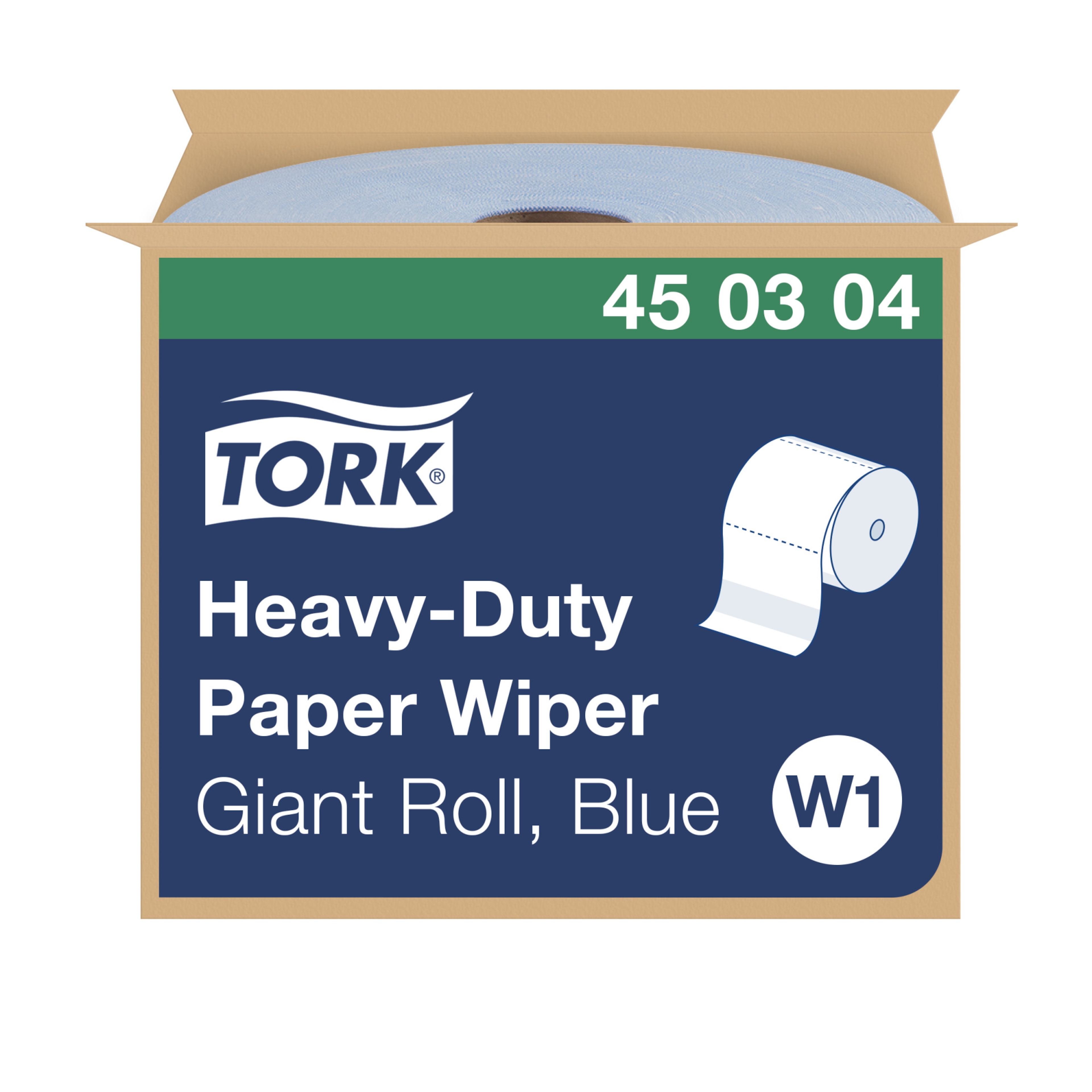 Tork Heavy-Duty Industrial Paper Wiper Blue W1