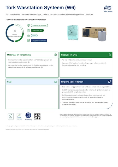 Sustainability-informatieblad