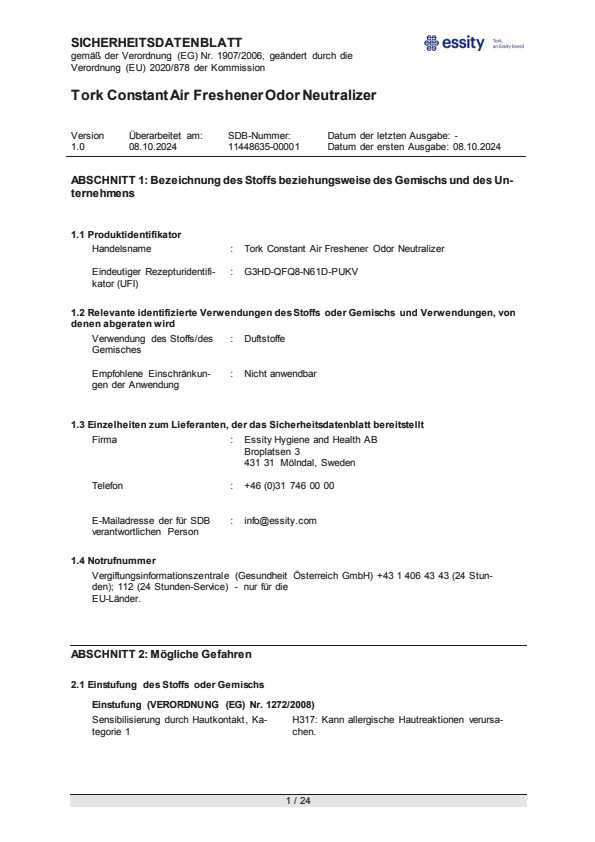 Safety Data Sheet
