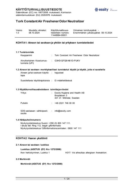 Safety Data Sheet