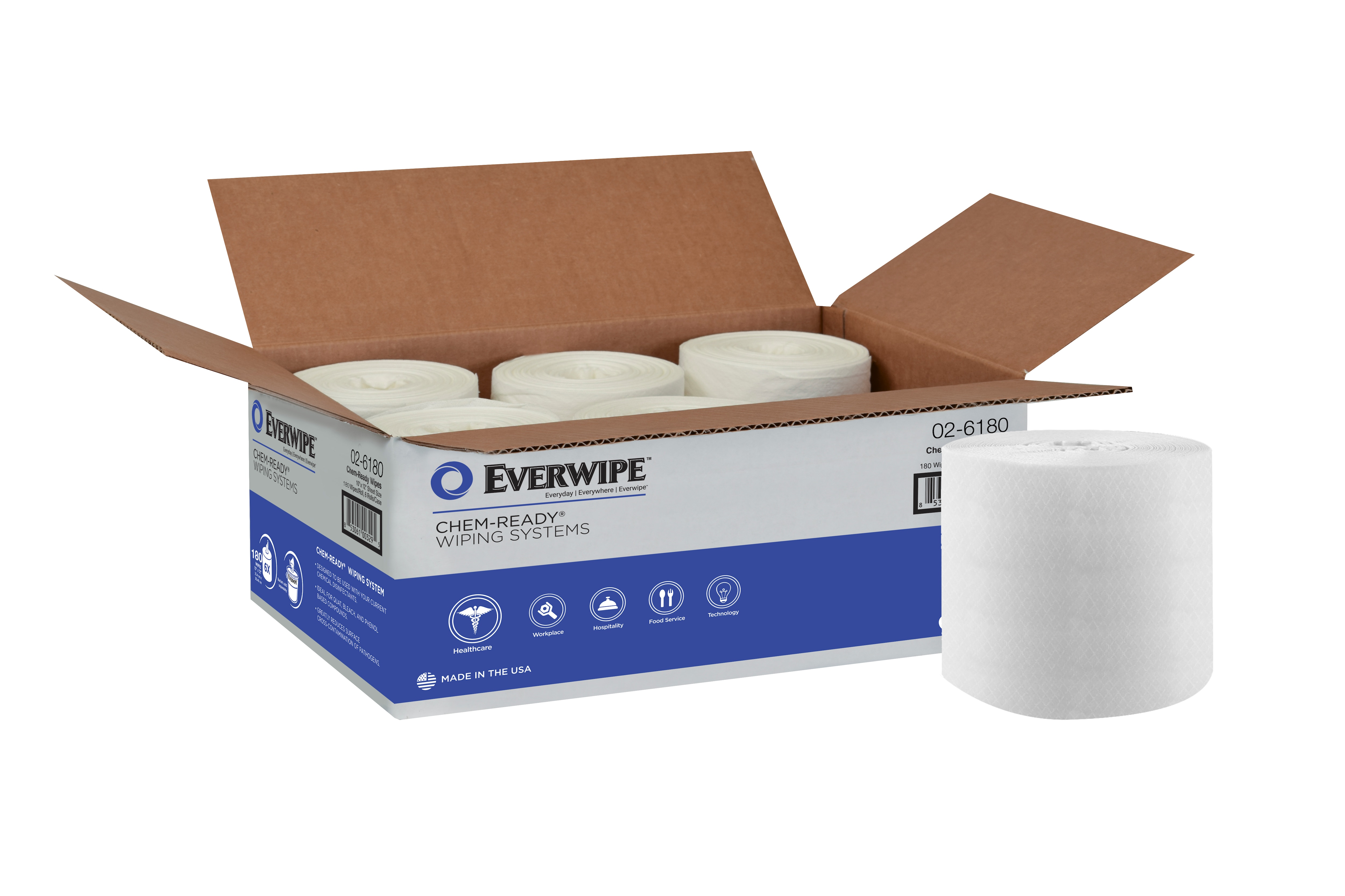 Everwipe Chem-Ready Refill Wiping Rolls (02-6180) | 192807 