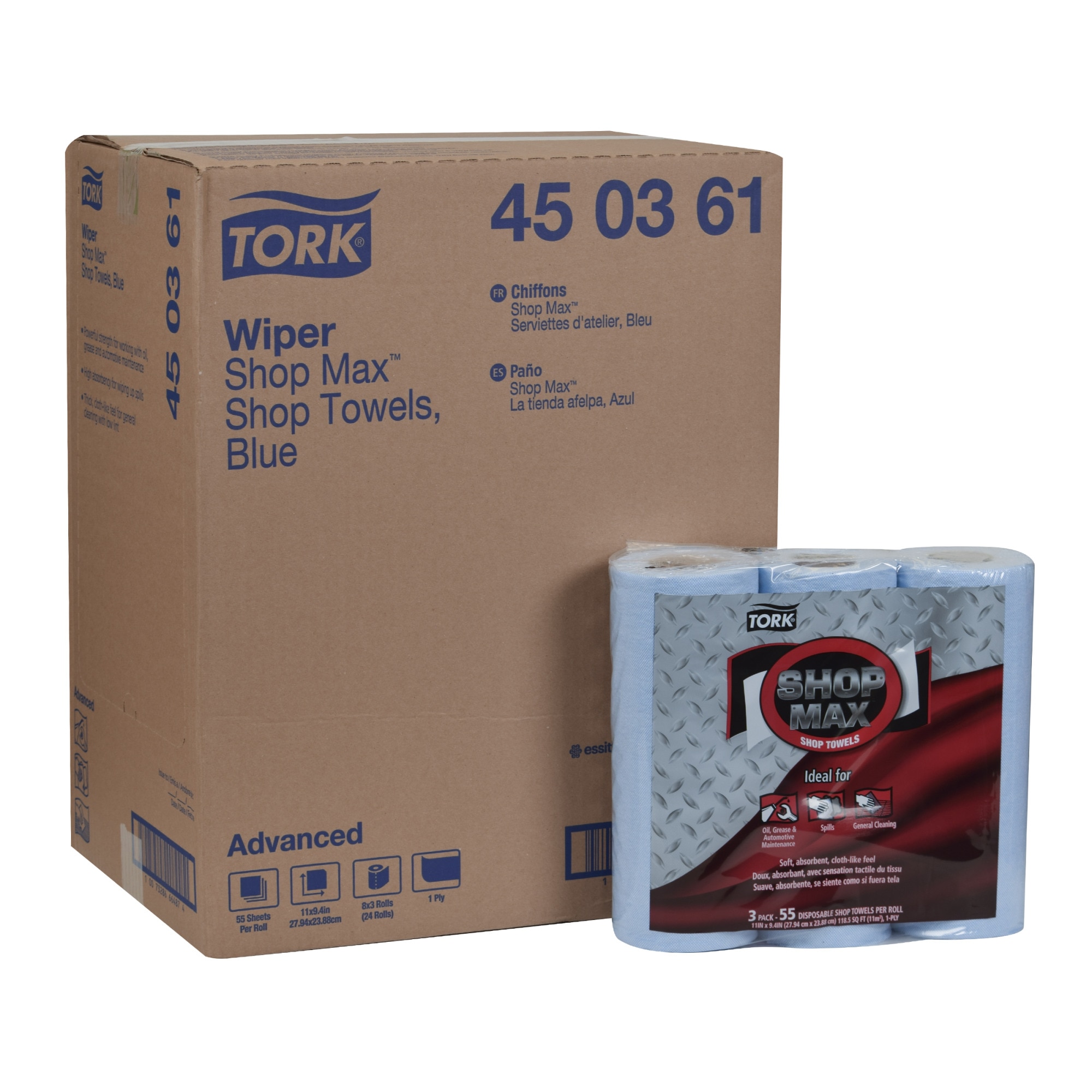 Tork ShopMax Wiper 450, Roll Towel | 450361 | Wipers and cloths 