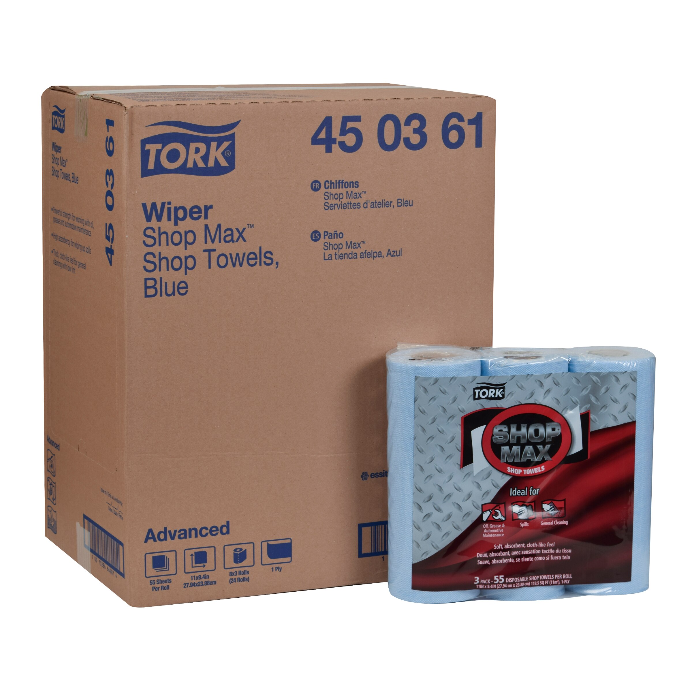 Tork ShopMax Wiper 450, Roll Towel | 450361 | Wipers and cloths 