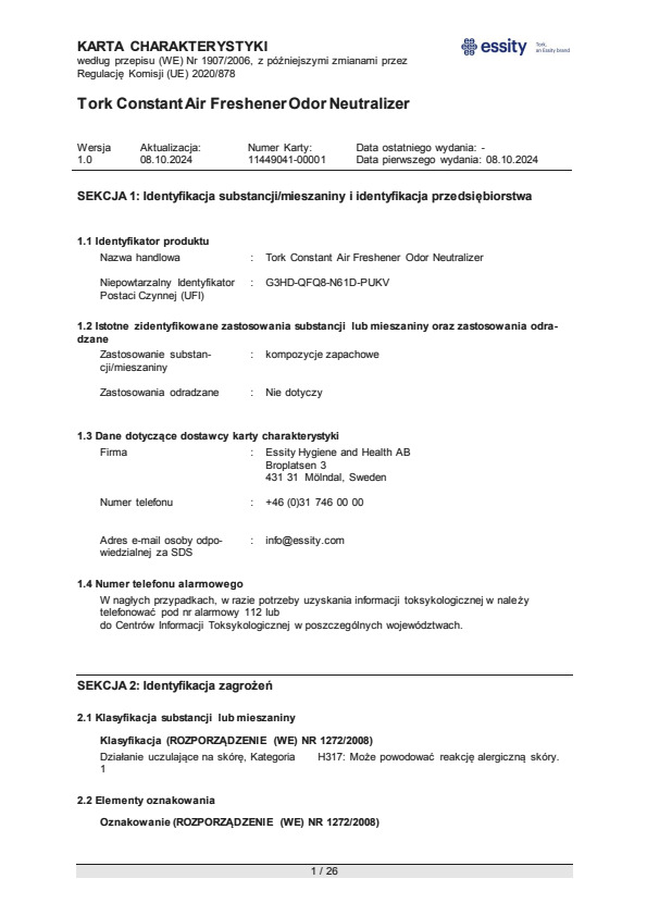 Safety Data Sheet