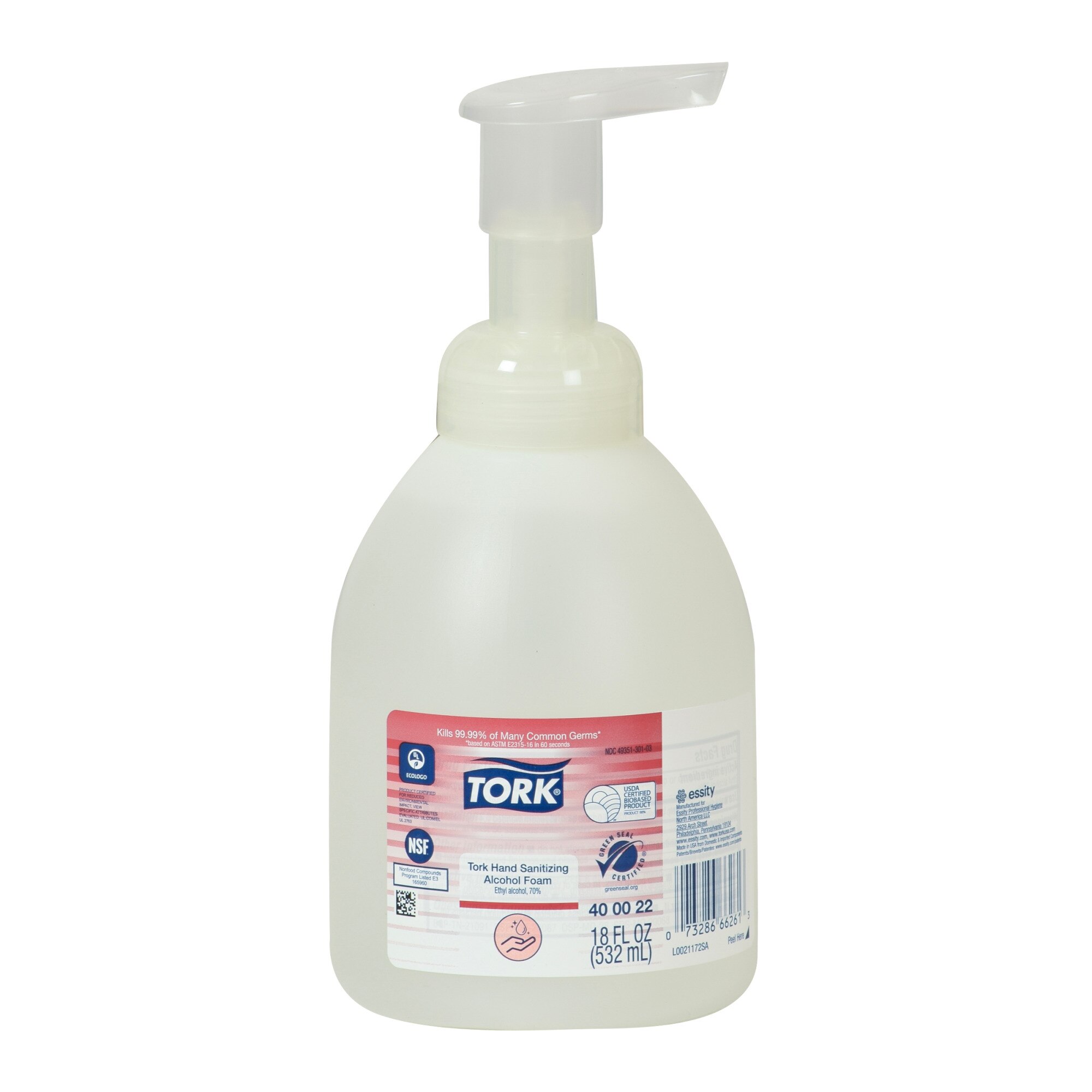Tork Hand Sanitizing Alcohol Foam 18oz