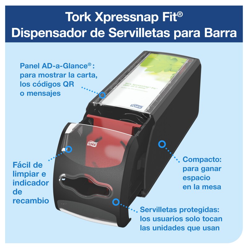 Línea De Dispensadores De Servilletas Xpressnap De Tork Para La