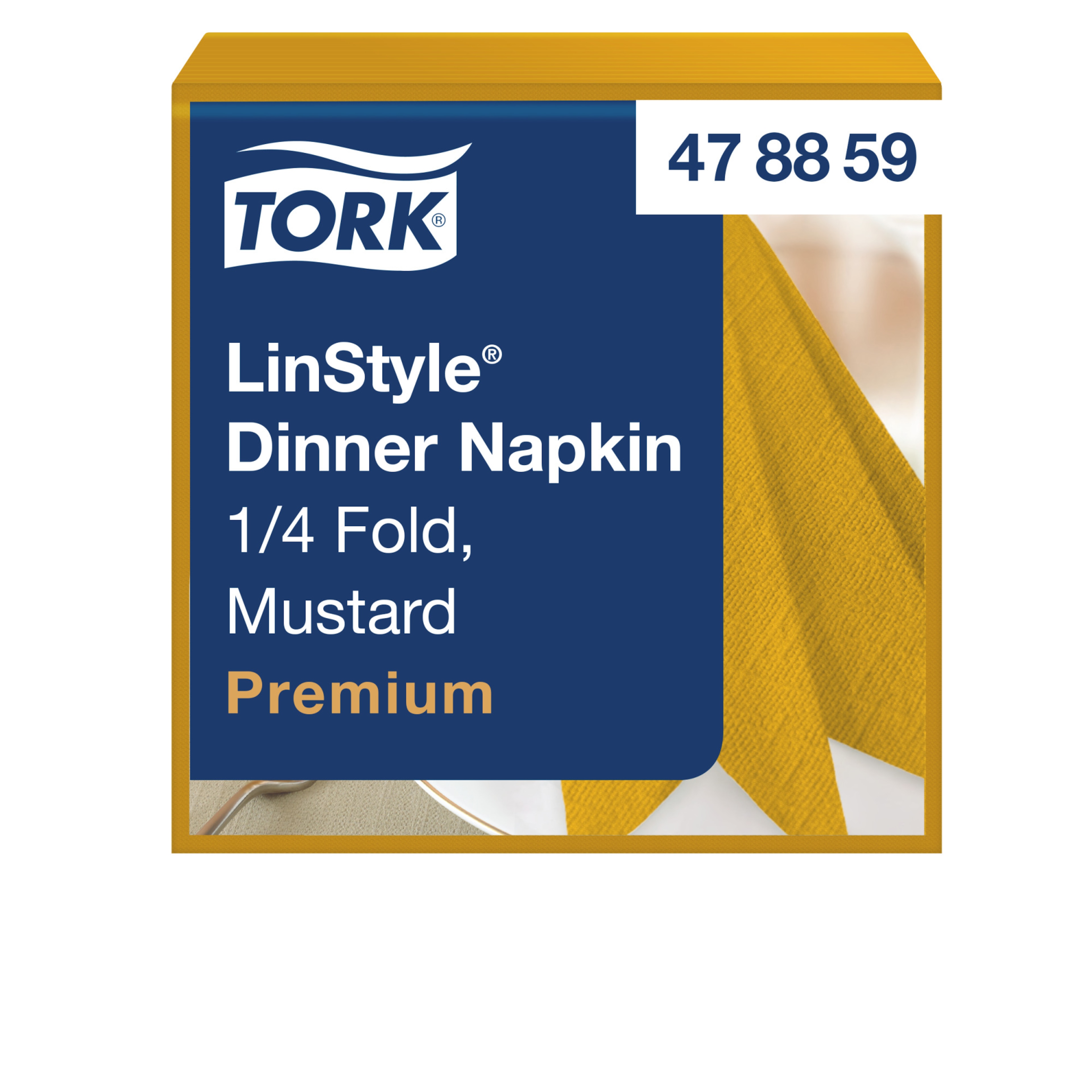 Tork LinStyle® Premium салфетки для декора стола, горчичный