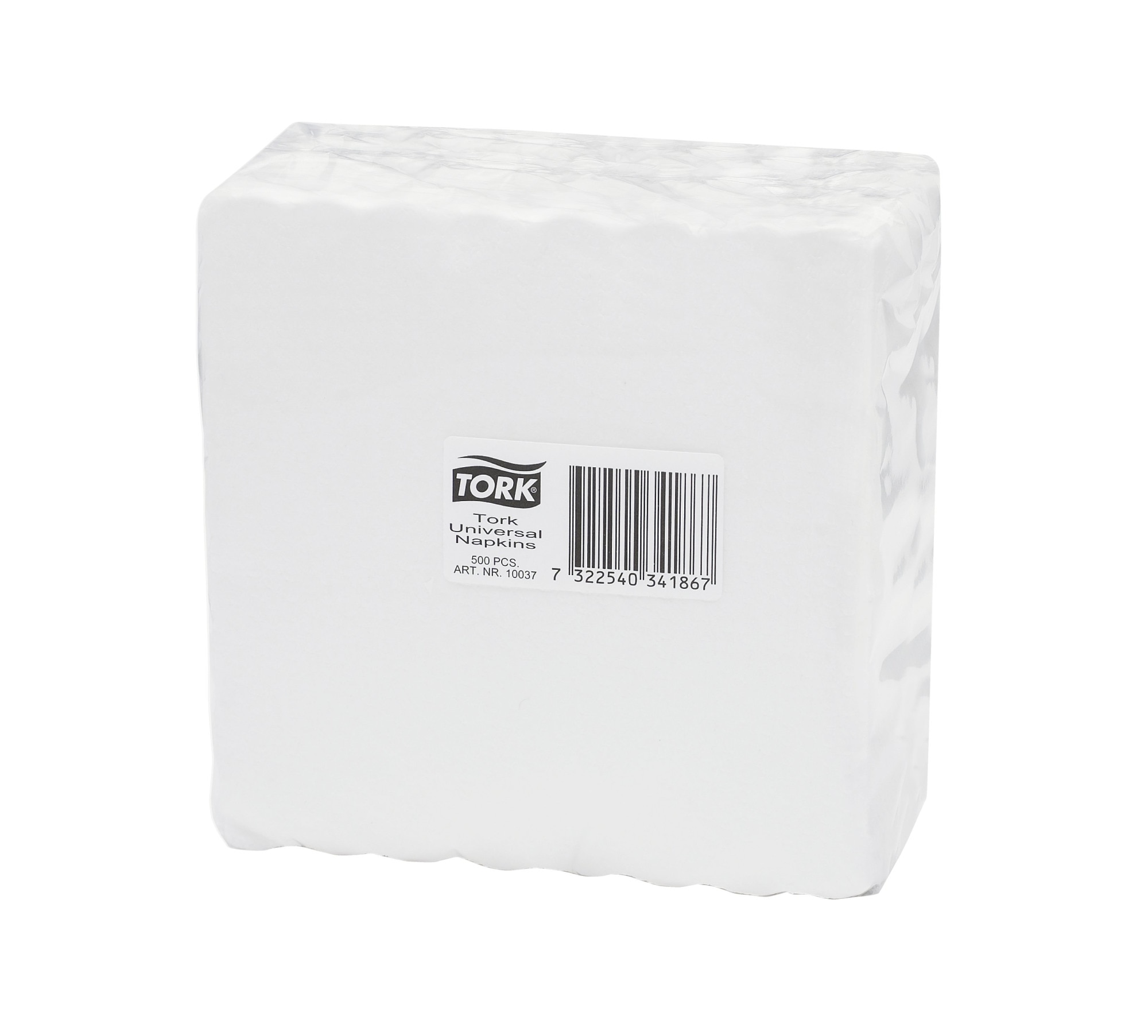 24141-1 500 Cocktailservietten  Imbißservietten 24x24 cm weiß 1-lagig 1/4 uni 