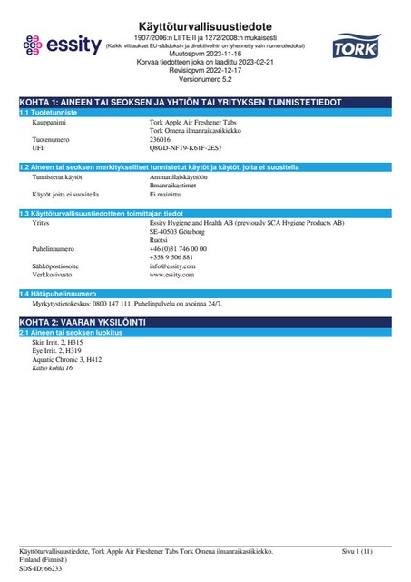Safety Data Sheet