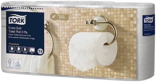 Tork Extra Soft Toiletpapir - 3-lags, T4 