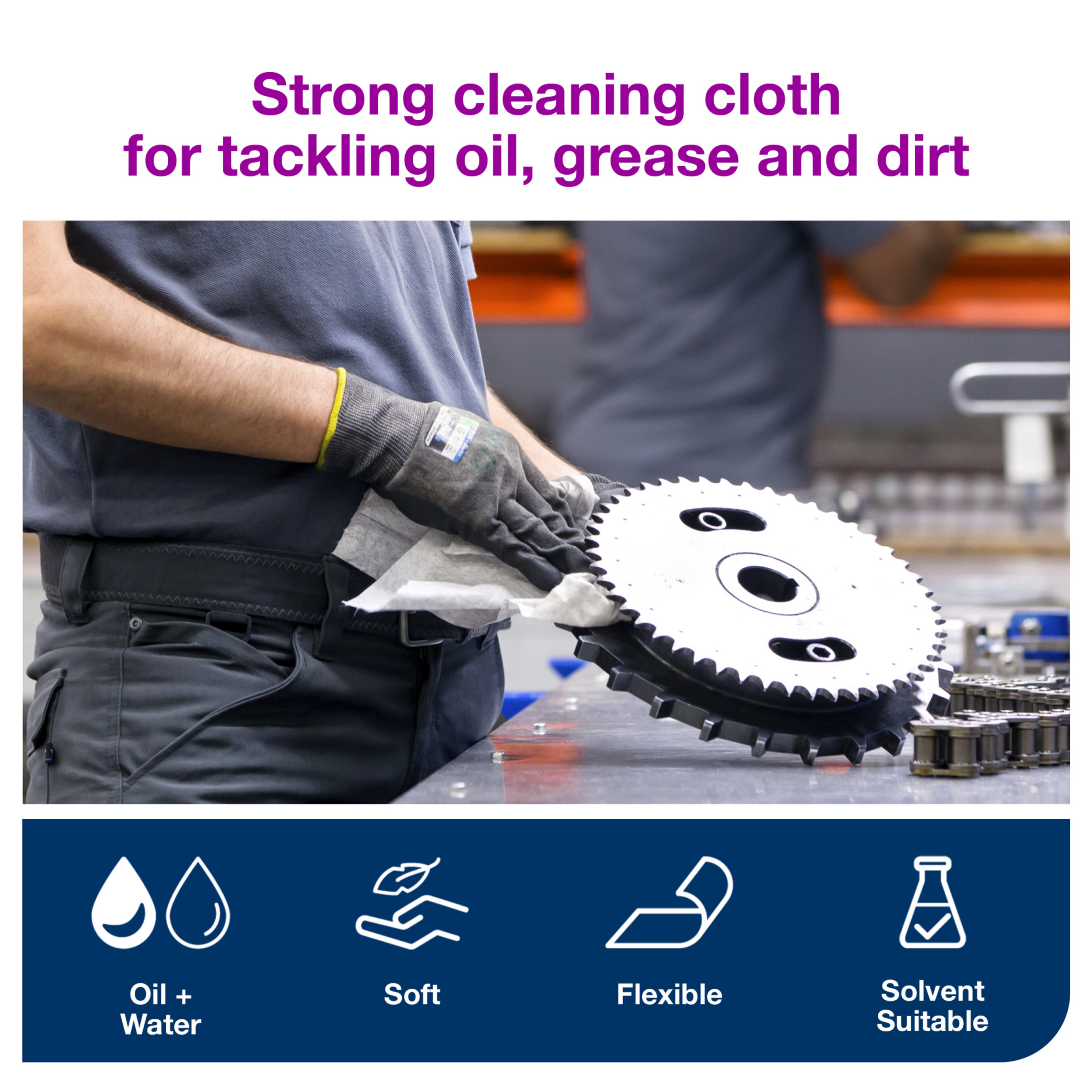 Tork Industrial Cleaning Cloth Handy Box W7