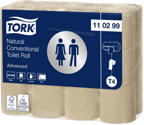 Tork Toalettpapper Natur Advanced 2-lagers