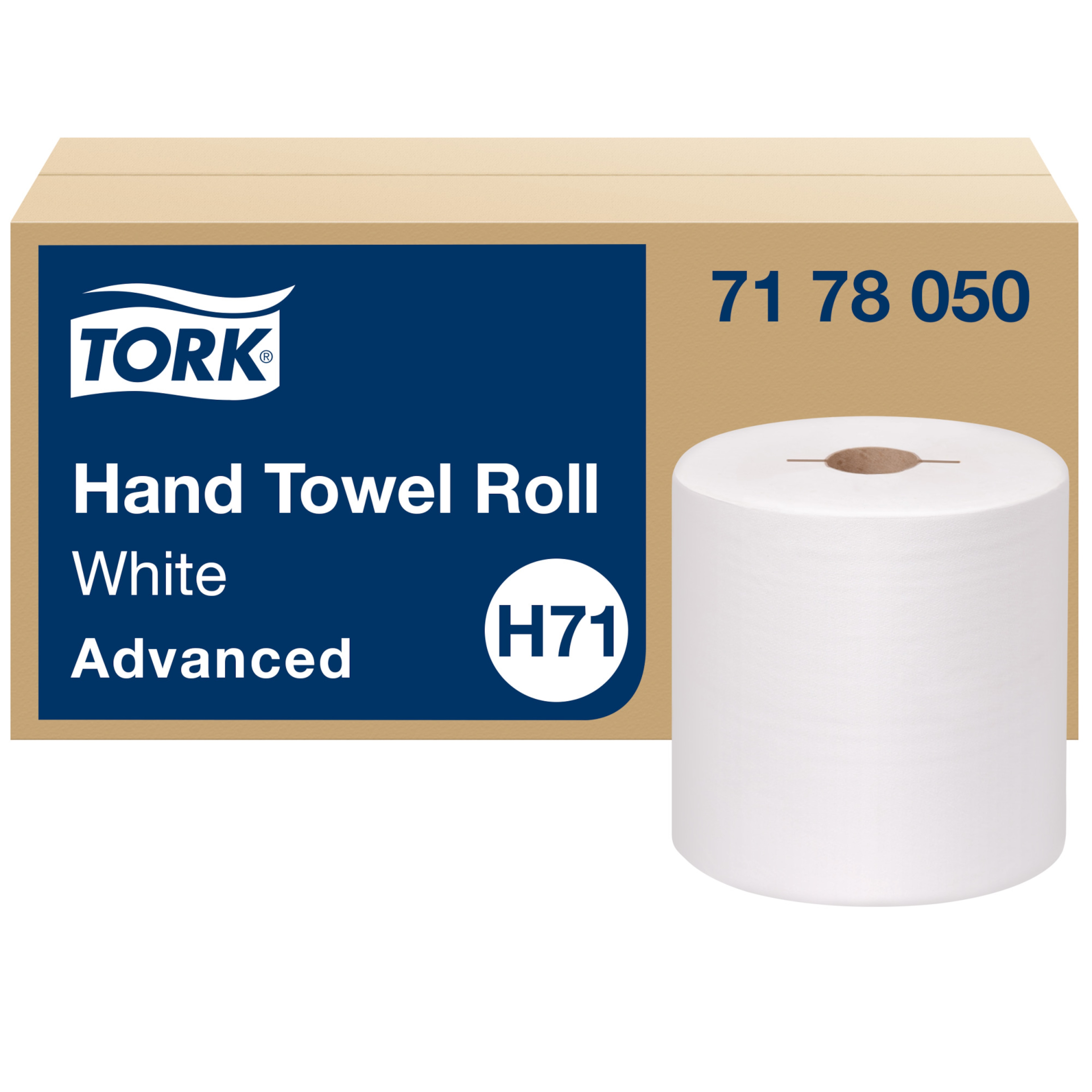Rouleau de serviettes à mains Tork Blanc H71
