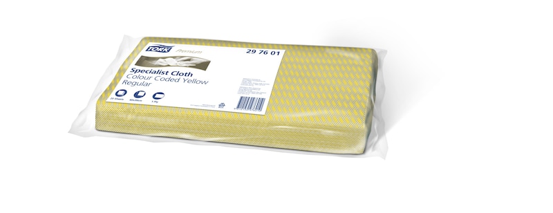 Tork Yellow Colour Coded Cleaning Cloth