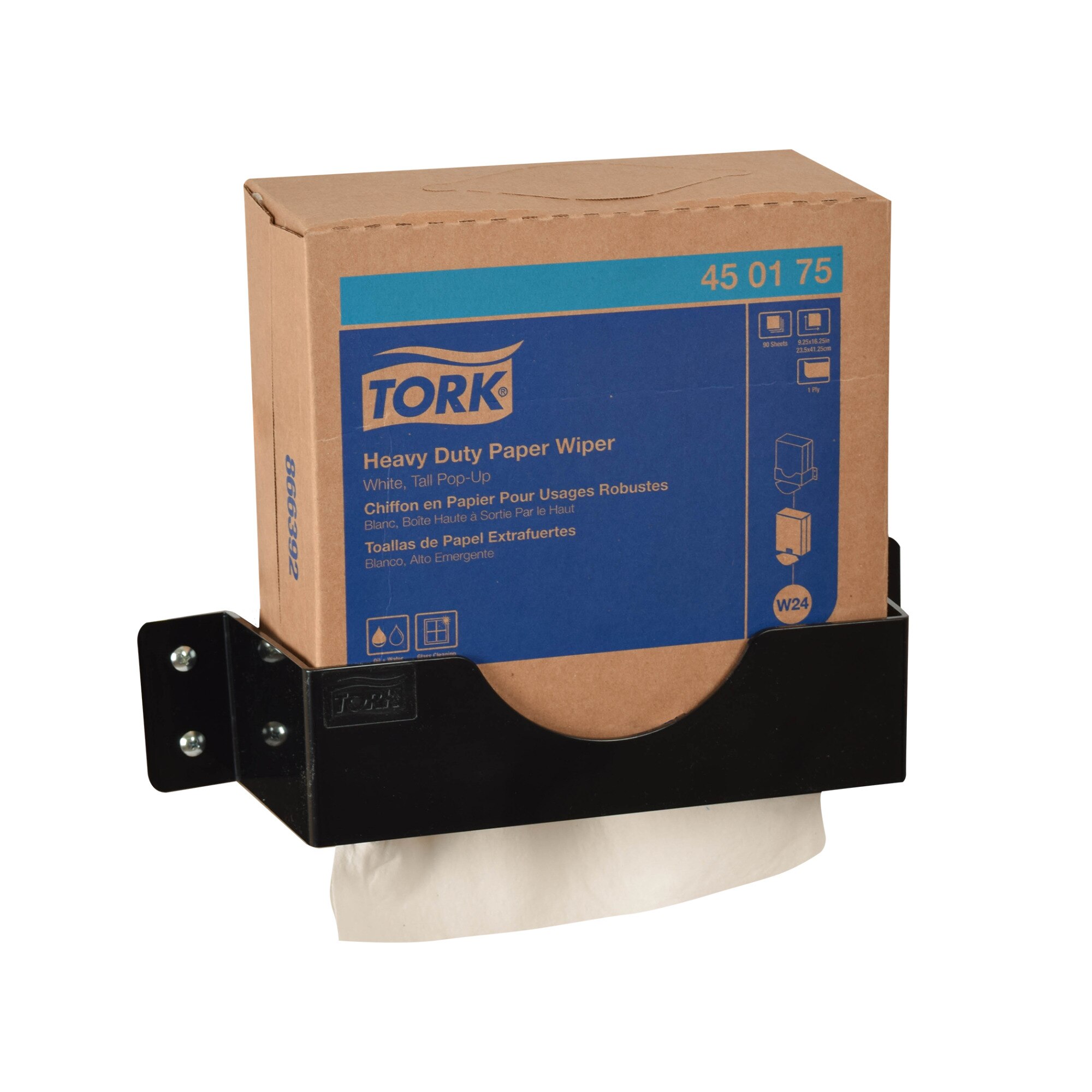 Tork Pop-Up Wiper Bracket Paper Towel Dispenser Black W24