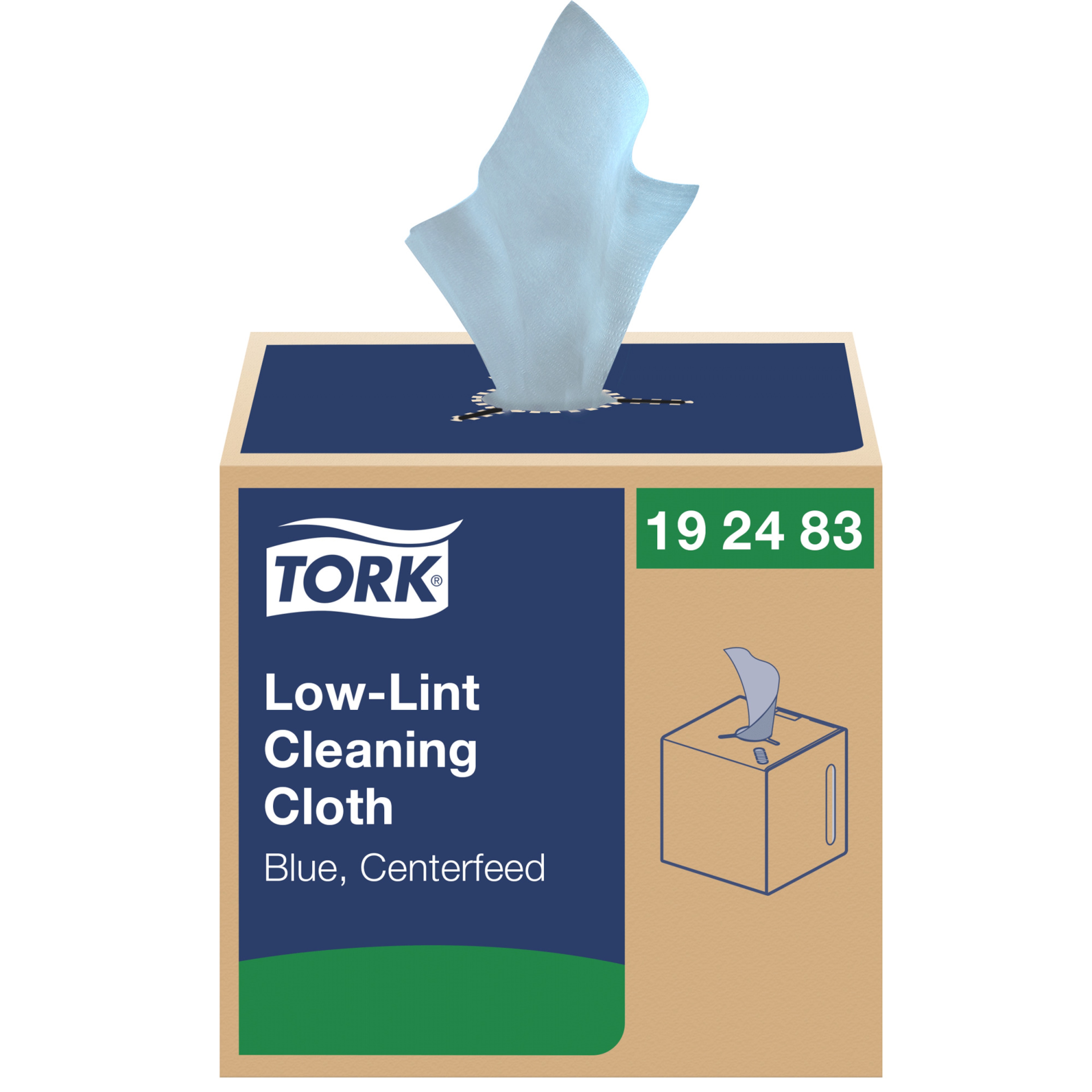 Tork Low-Lint Cleaning Cloth Blue