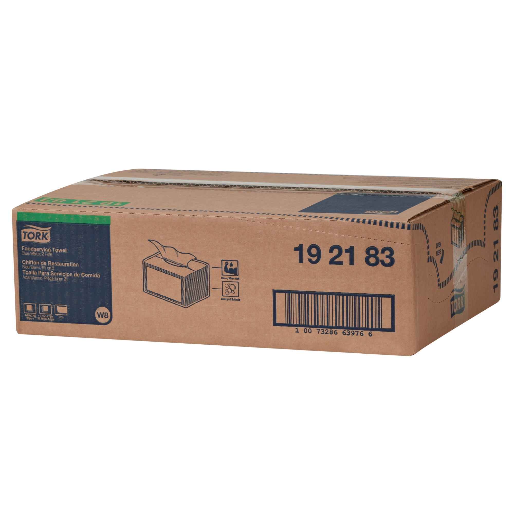 Tork Foodservice Cleaning Towel Blue/White W8