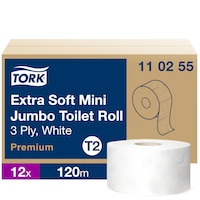 Tork Mini Jumbo Extra Mjukt Toalettpapper Premium – 3-lagerspapper