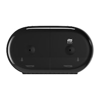 Tork SmartOne® Distributeur Mini Double pour Papier Toilette Rouleau, Noir