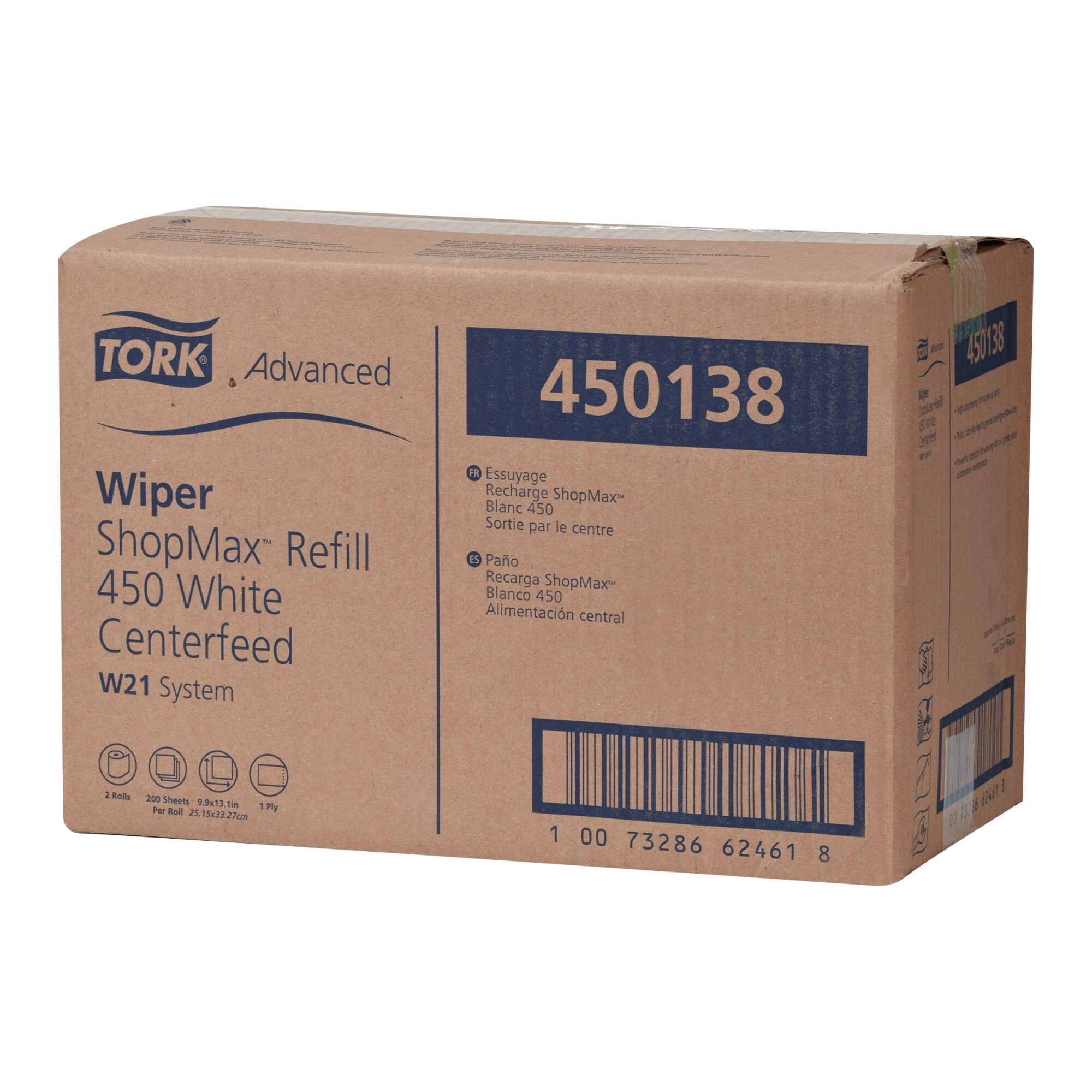 Tork ShopMax Heavy Duty Centerfeed Paper Towel White W22