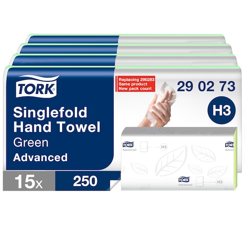 Tork Singlefold zelené papírové ručníky C&C
