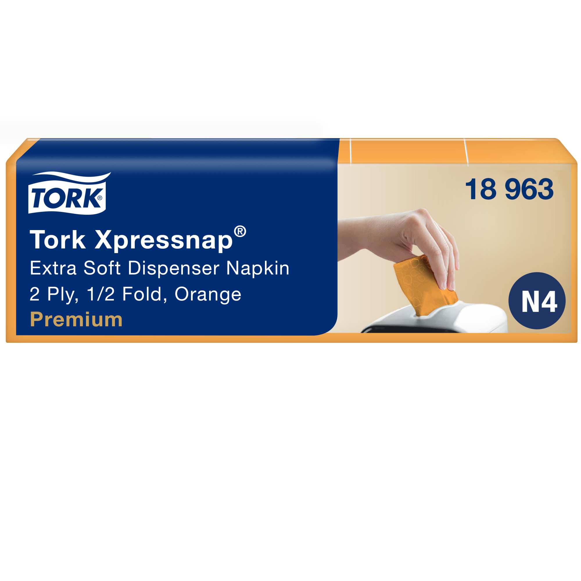 Tork Xpressnap® Extra Soft Χαρτοπετσέτα Συσκευής Orange