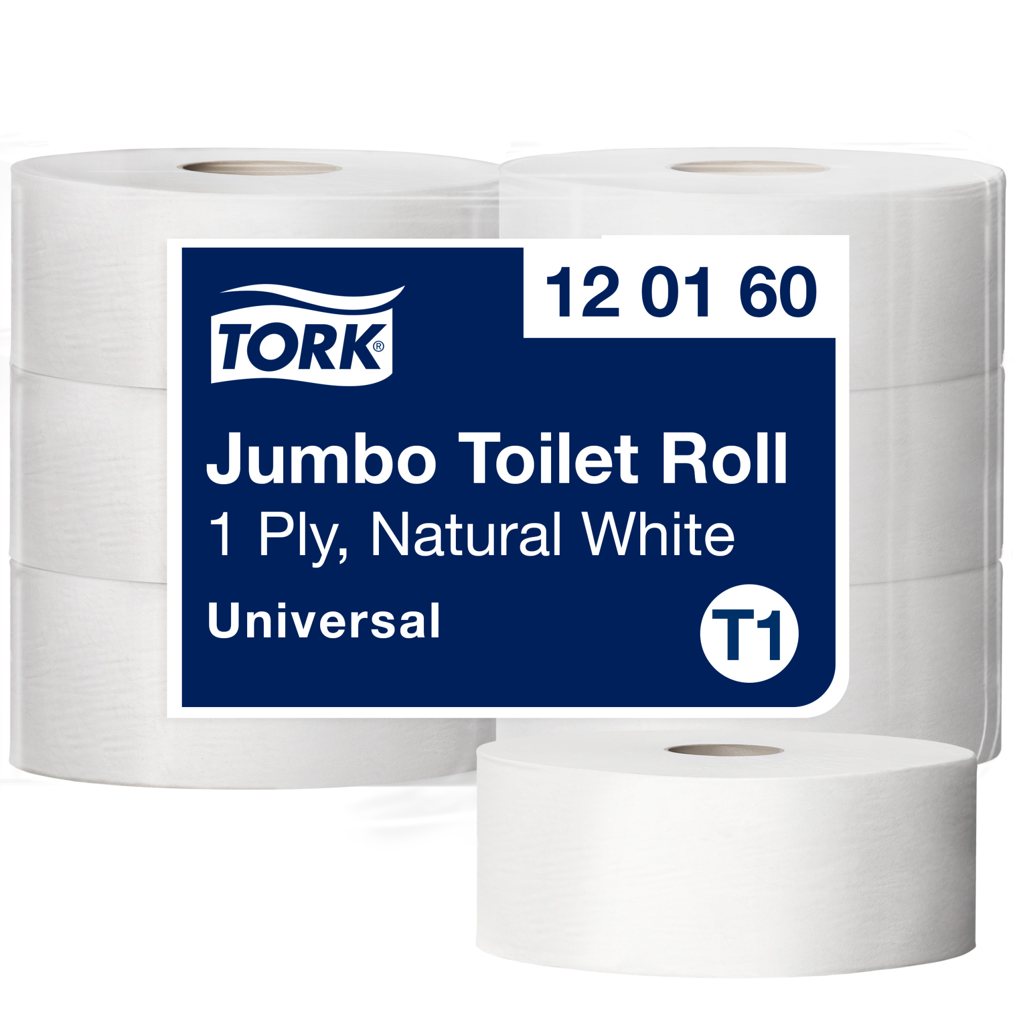 Tork Rollo de Papel Higiénico Universal Jumbo de 1 capa