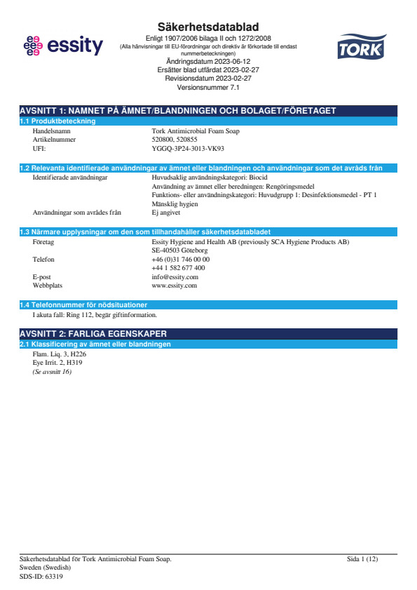 Safety Data Sheet
