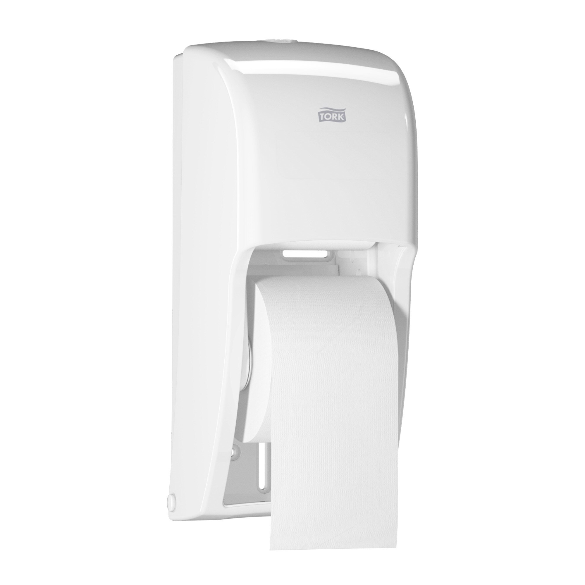 Tork Twin Toilet Paper Roll Dispenser White T26