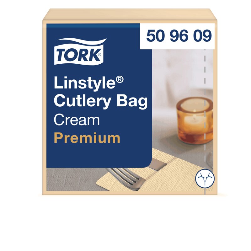 Tork LinStyle® Bestecktasche Creme Industriell kompostierbar