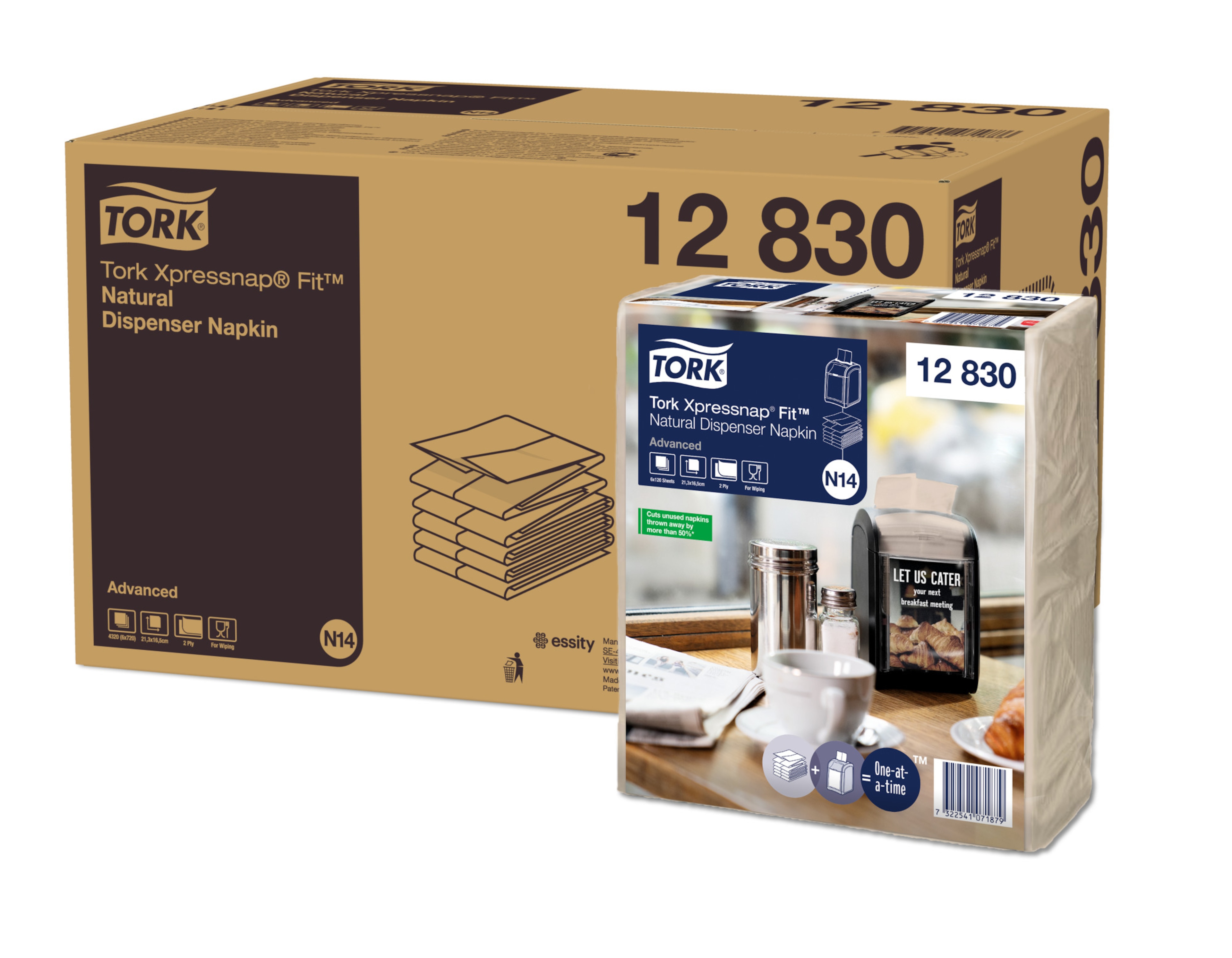 Tork Xpressnap Fit Servilleta Natural para Dispensador