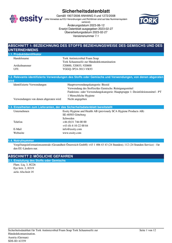 Safety Data Sheet