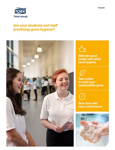 Front page of Tork Education brochure
