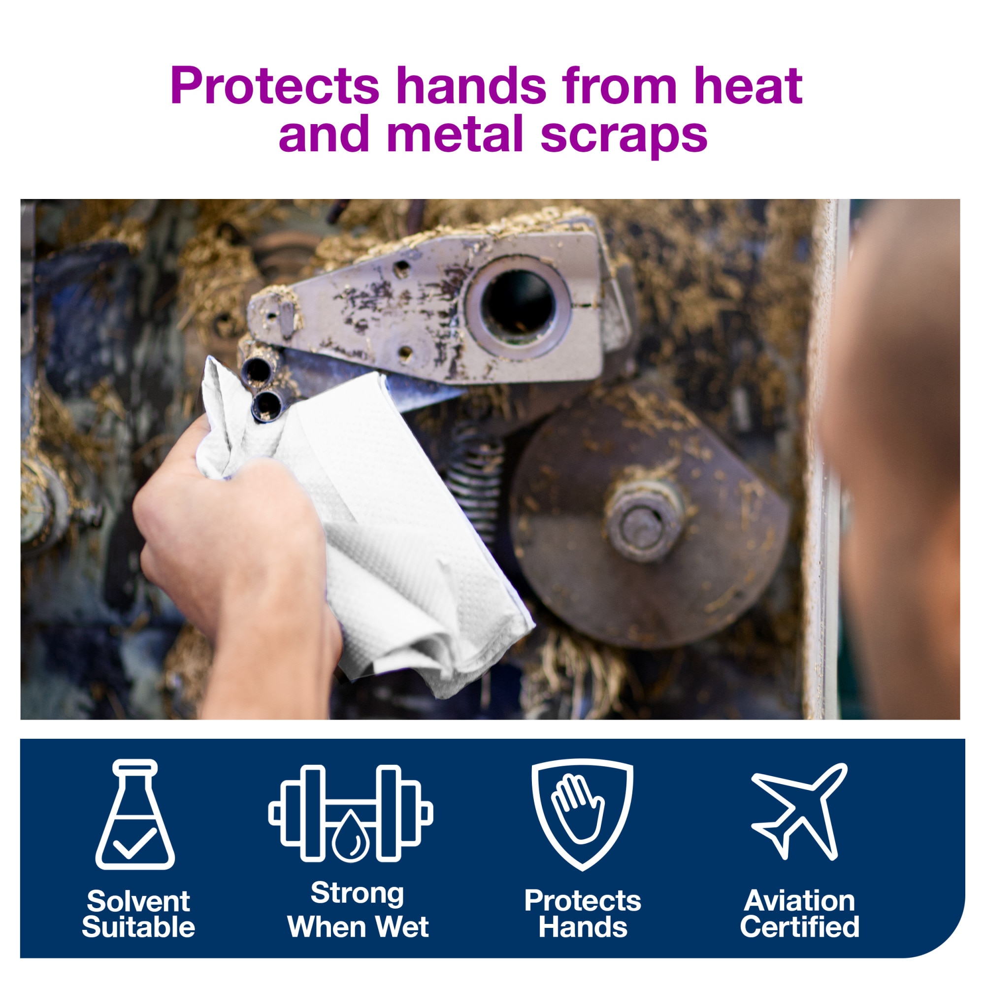 Tork Industrial Heavy Duty Cleaning Cloth, Giant Roll