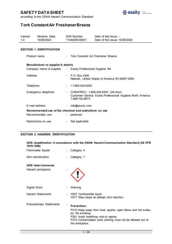 Safety Data Sheet