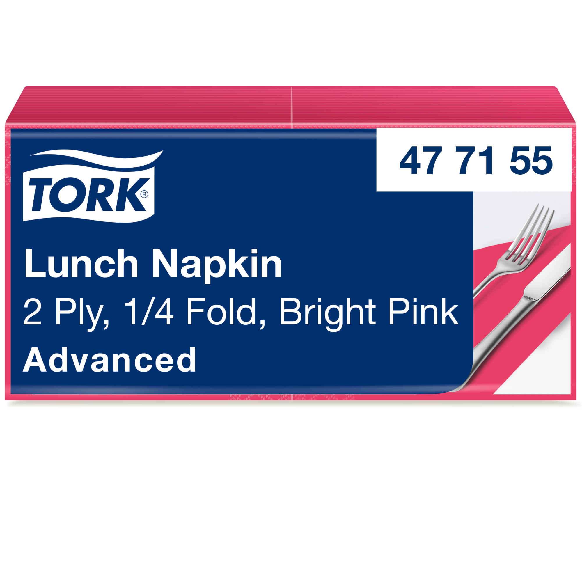Tork Bright Pink Lunch Napkin