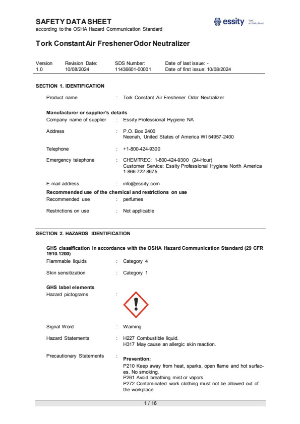 Safety Data Sheet