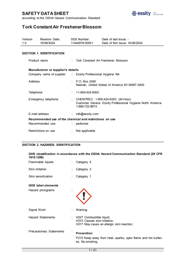 Safety Data Sheet
