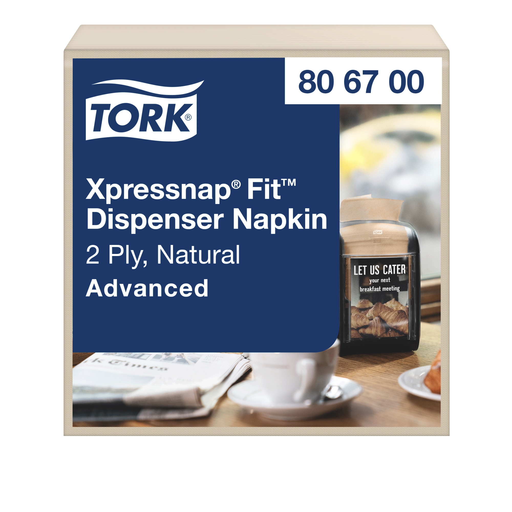 Tork Xpressnap Fit® Natural Dispenser Napkin