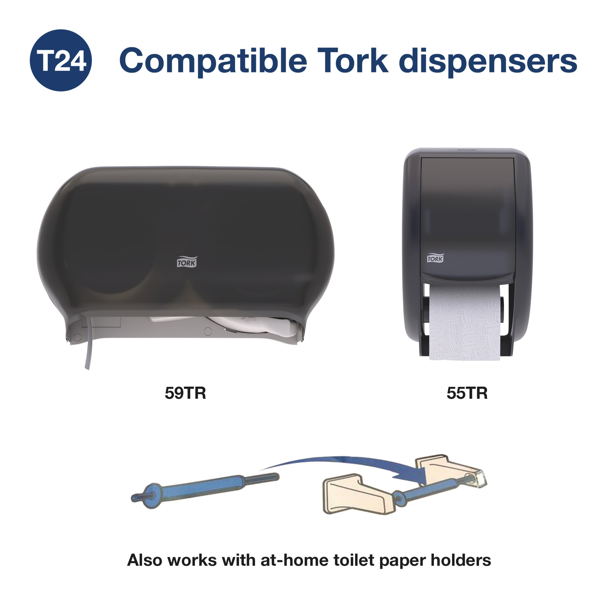 Tork Premium Bath Tissue Roll, 2-Ply