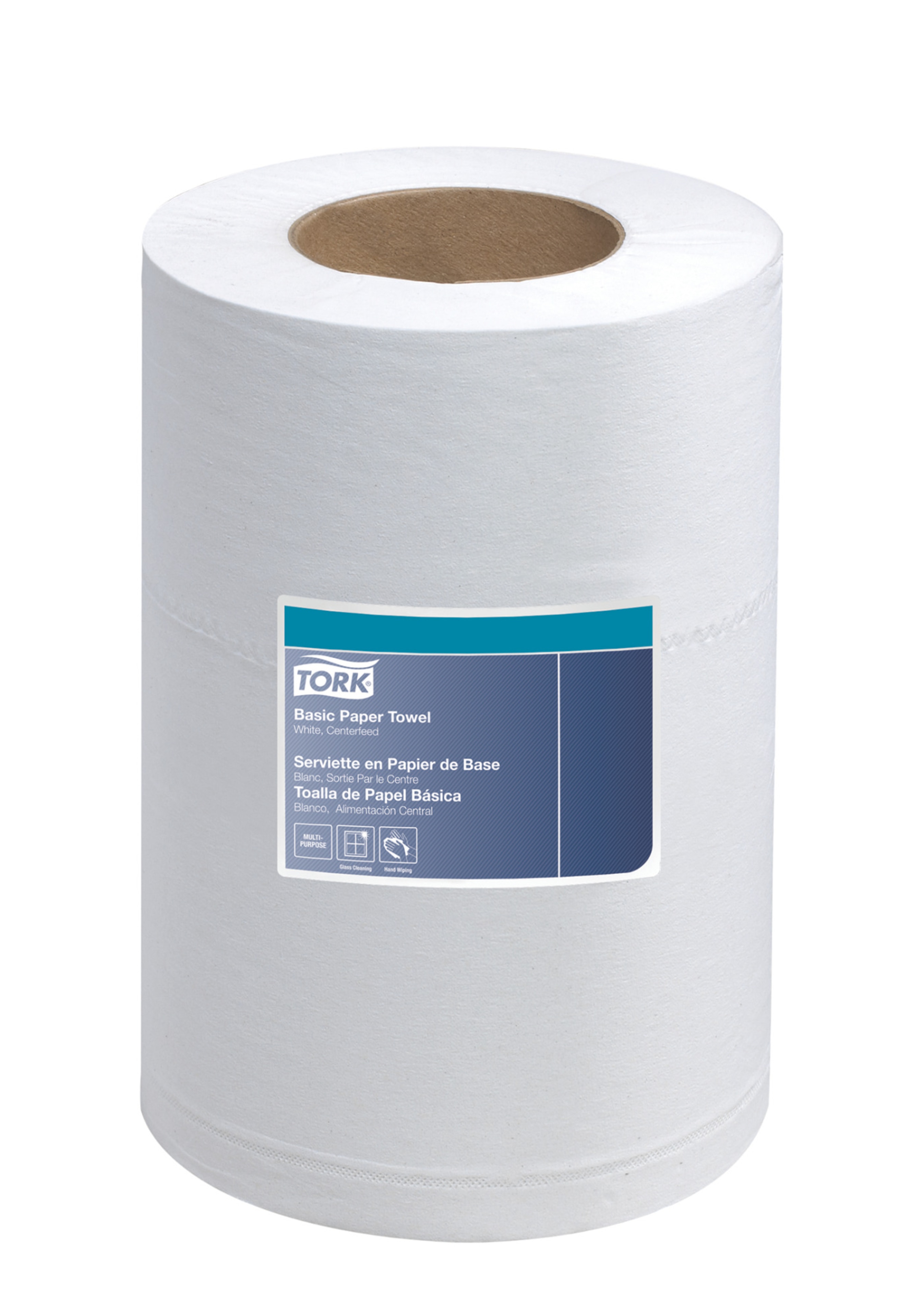 Tork Basic Mini Centerfeed Paper Towel White M1