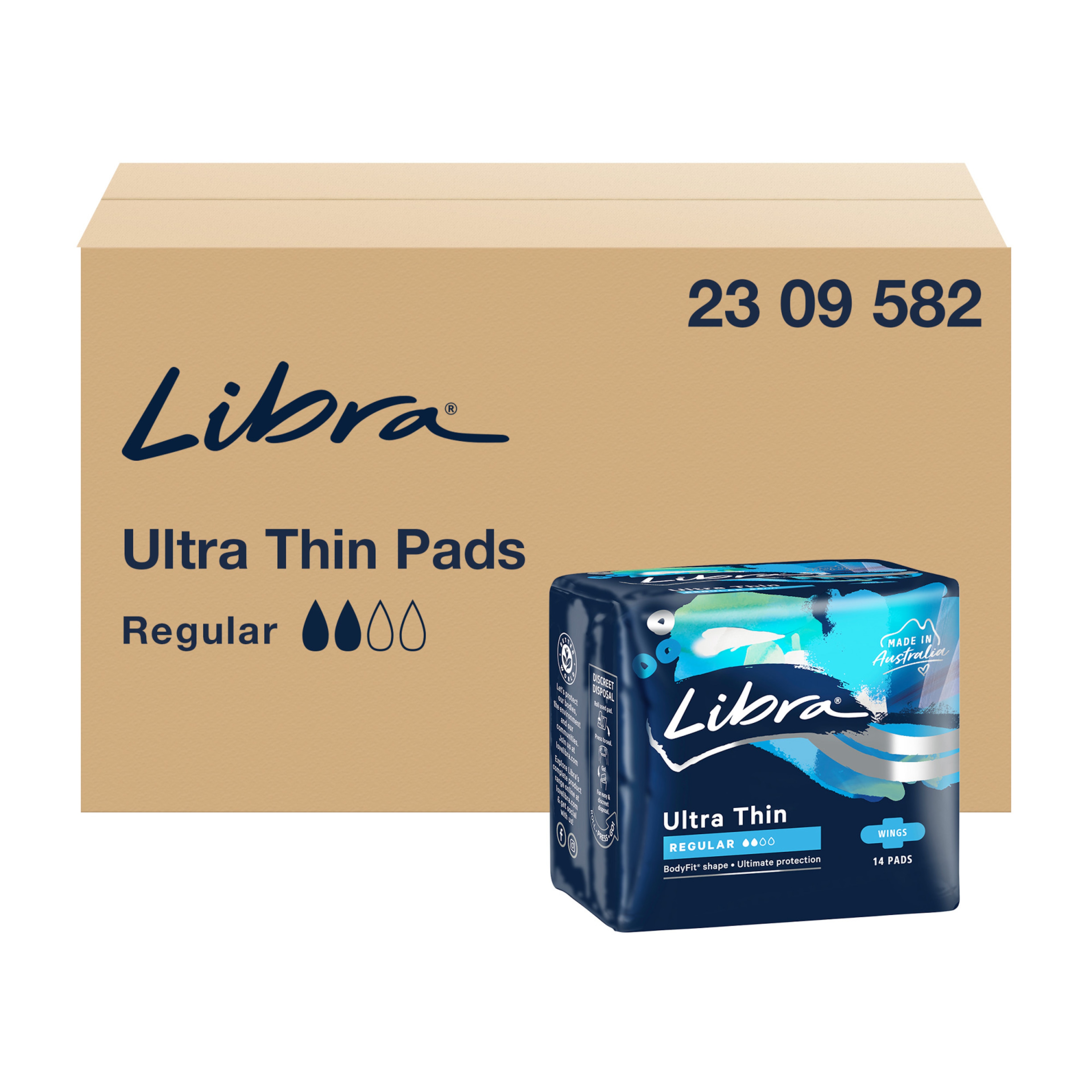 Libra Ultra Thin Regular Pads with Wings