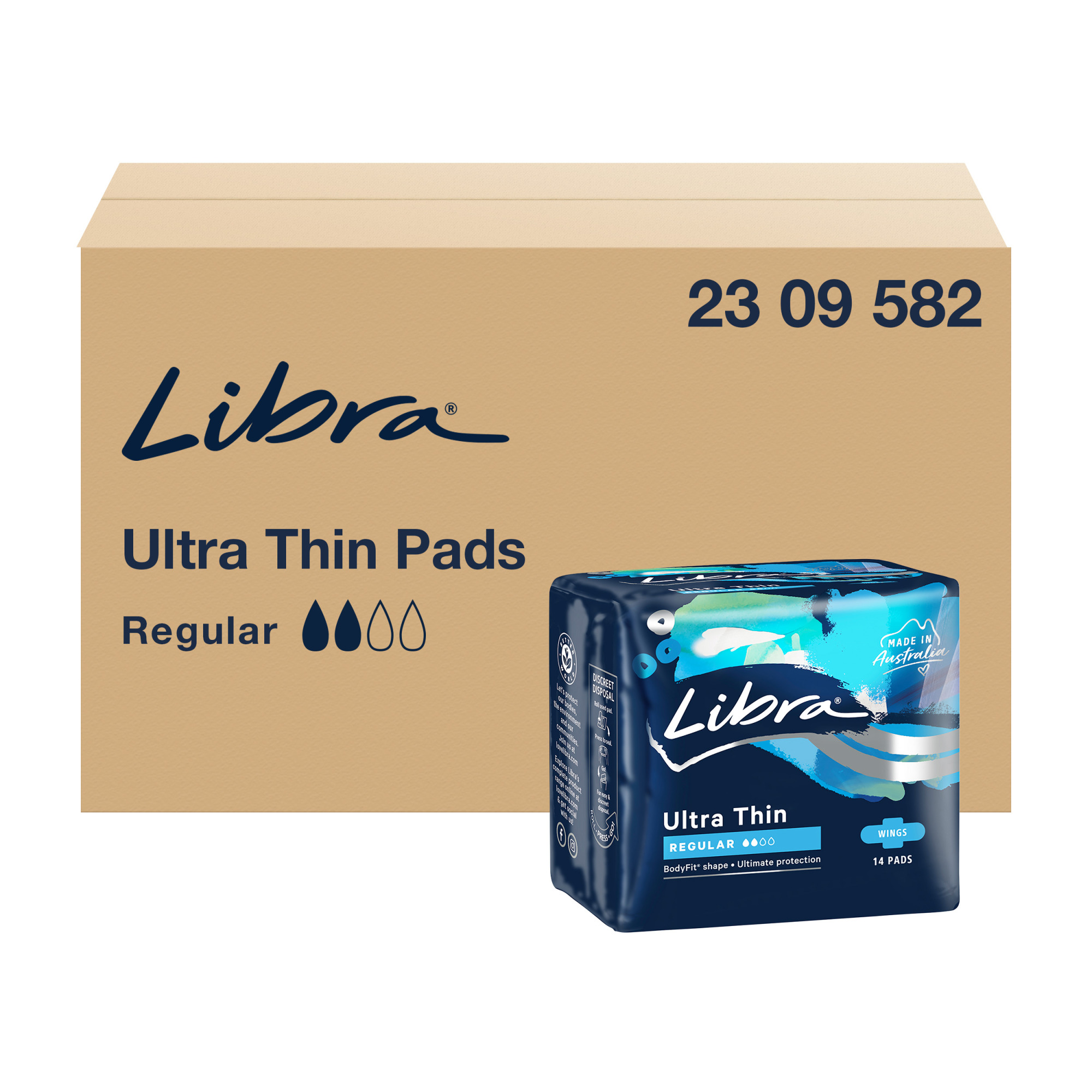 Libra Ultra Thin Regular Pads with Wings
