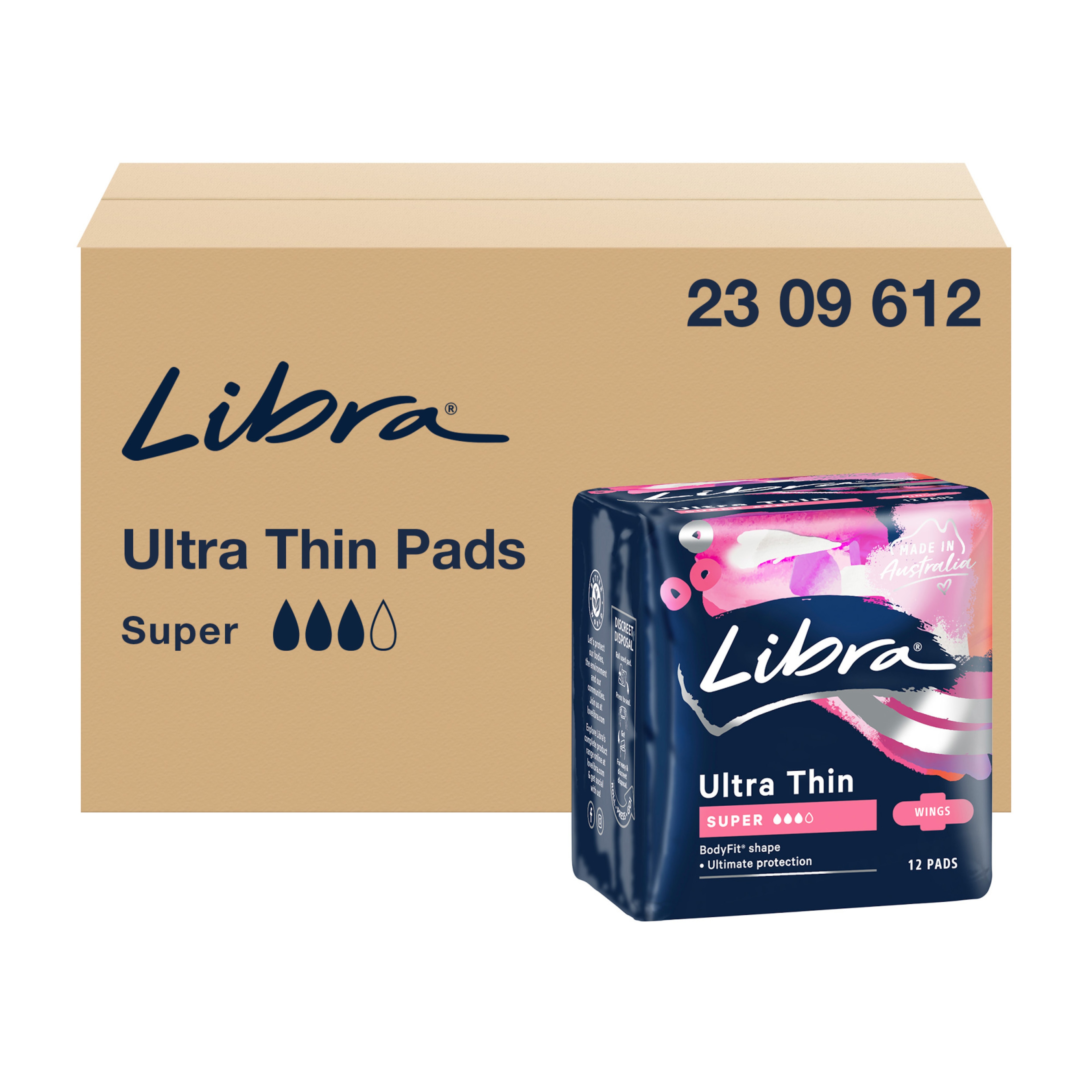 Libra Ultra Thin Super Pads with Wings