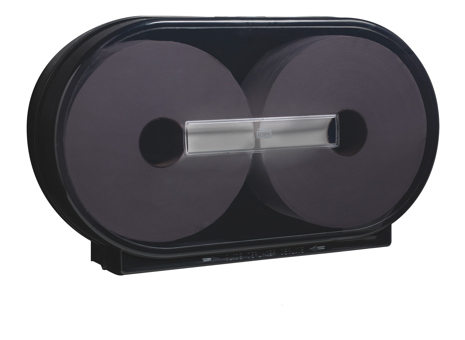 Tork Twin Jumbo Toilet Paper Roll Dispenser Black T1